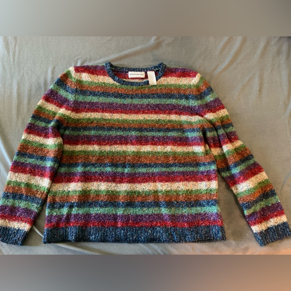Alfred Dunner Multicolor Striped Sweater